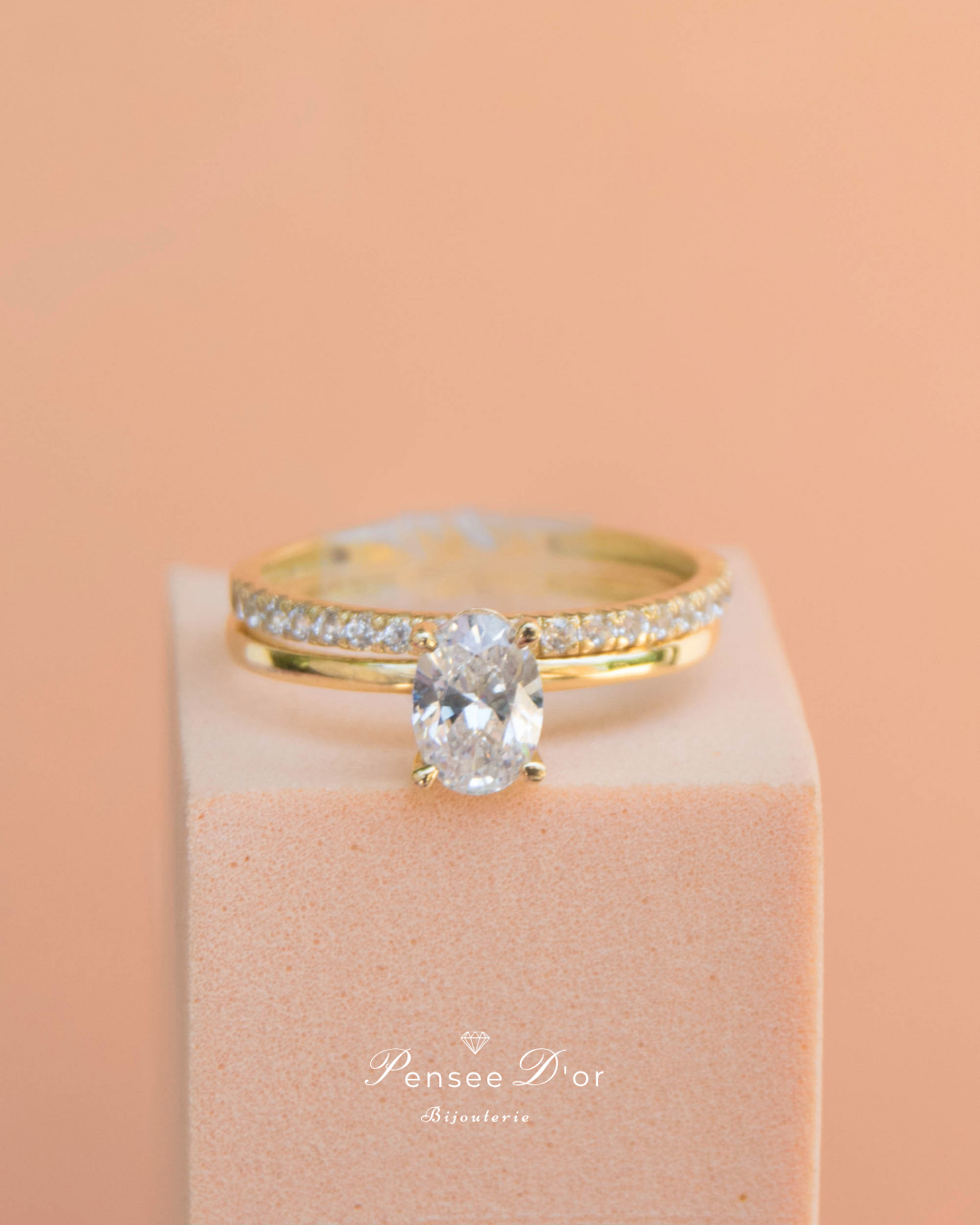 Bague Mariage Étreinte en Or