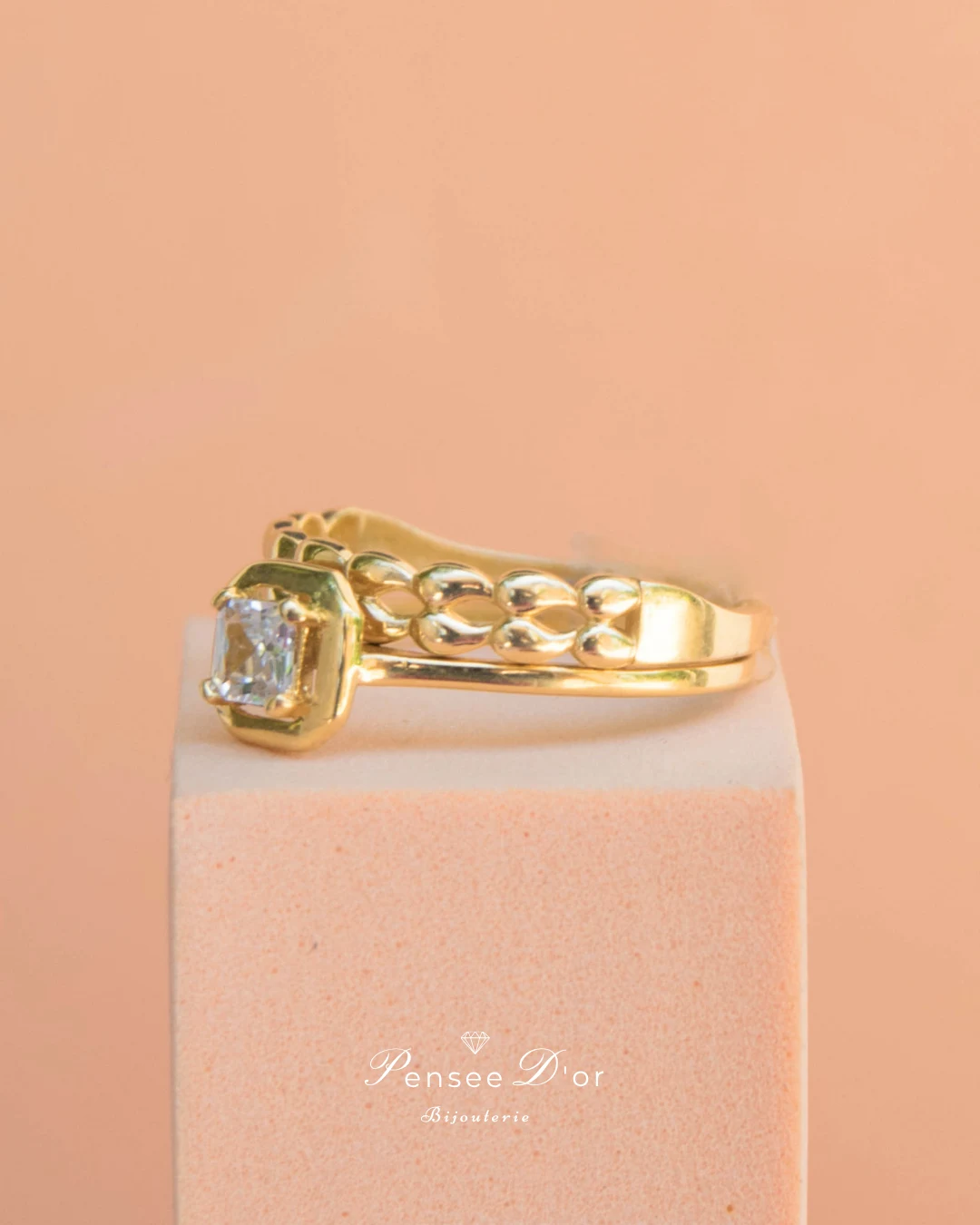 Bague Mariage Éclipse en Or